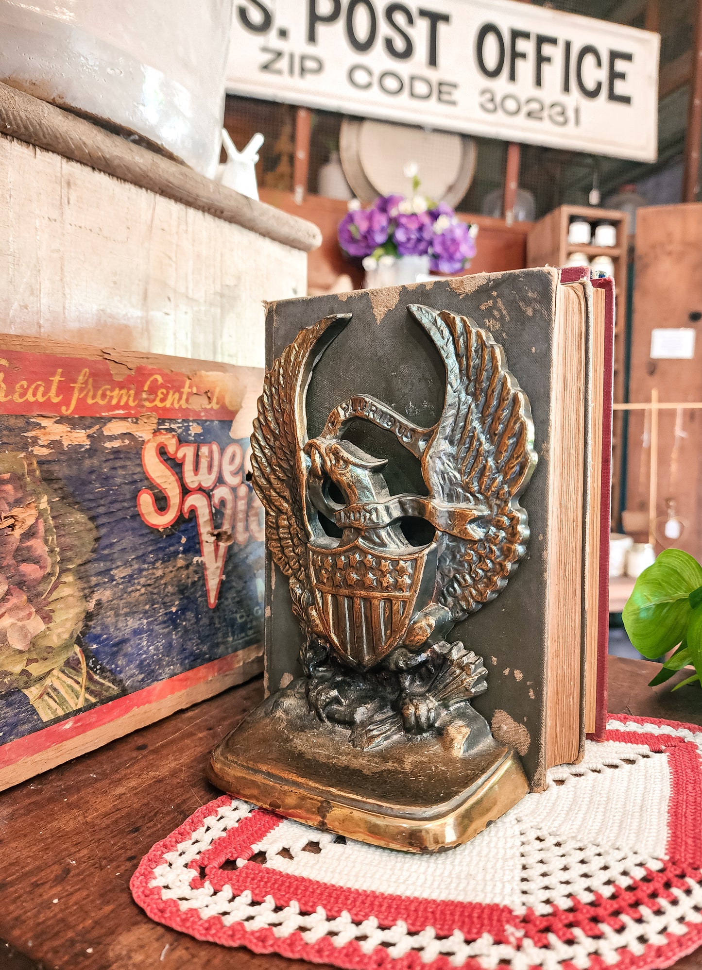 Vintage Cast Iron Bookends