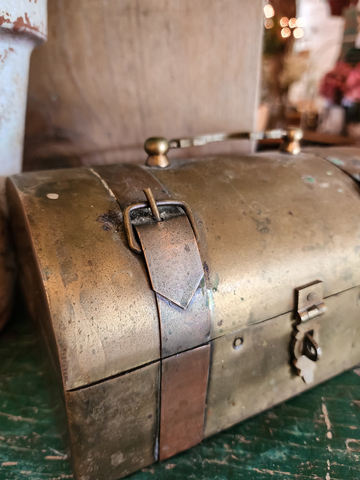 Brass + Copper Trunk with Latch