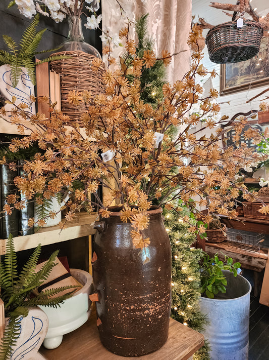 Yellow w/Green Thistle Spray