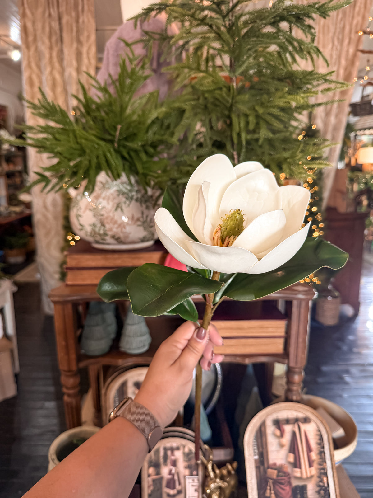 Eloise | 18" Real Touch Magnolia Stem