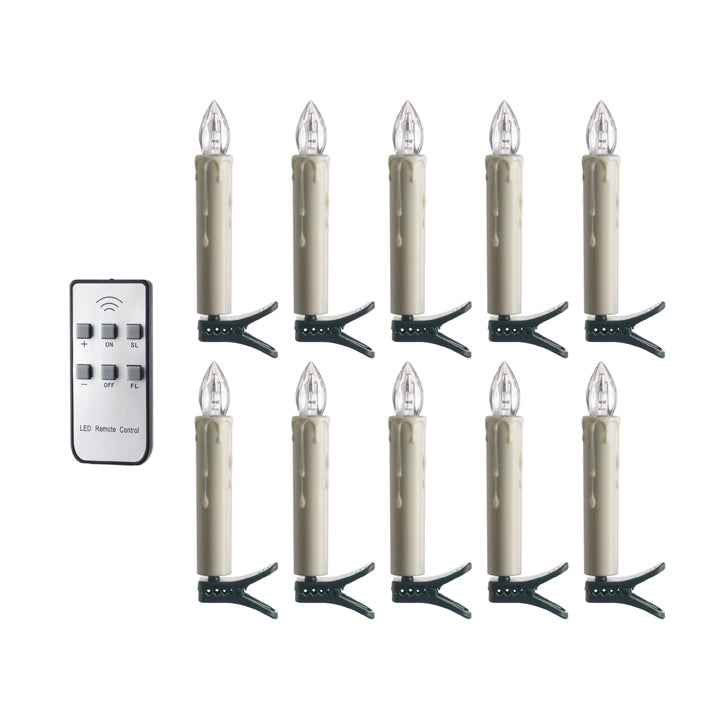 Box Of 10 Candles With Remote