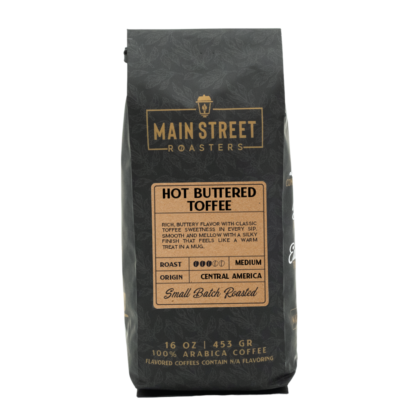 Hot Buttered Toffee Flavored Coffee: Regular / Ground / 10 oz