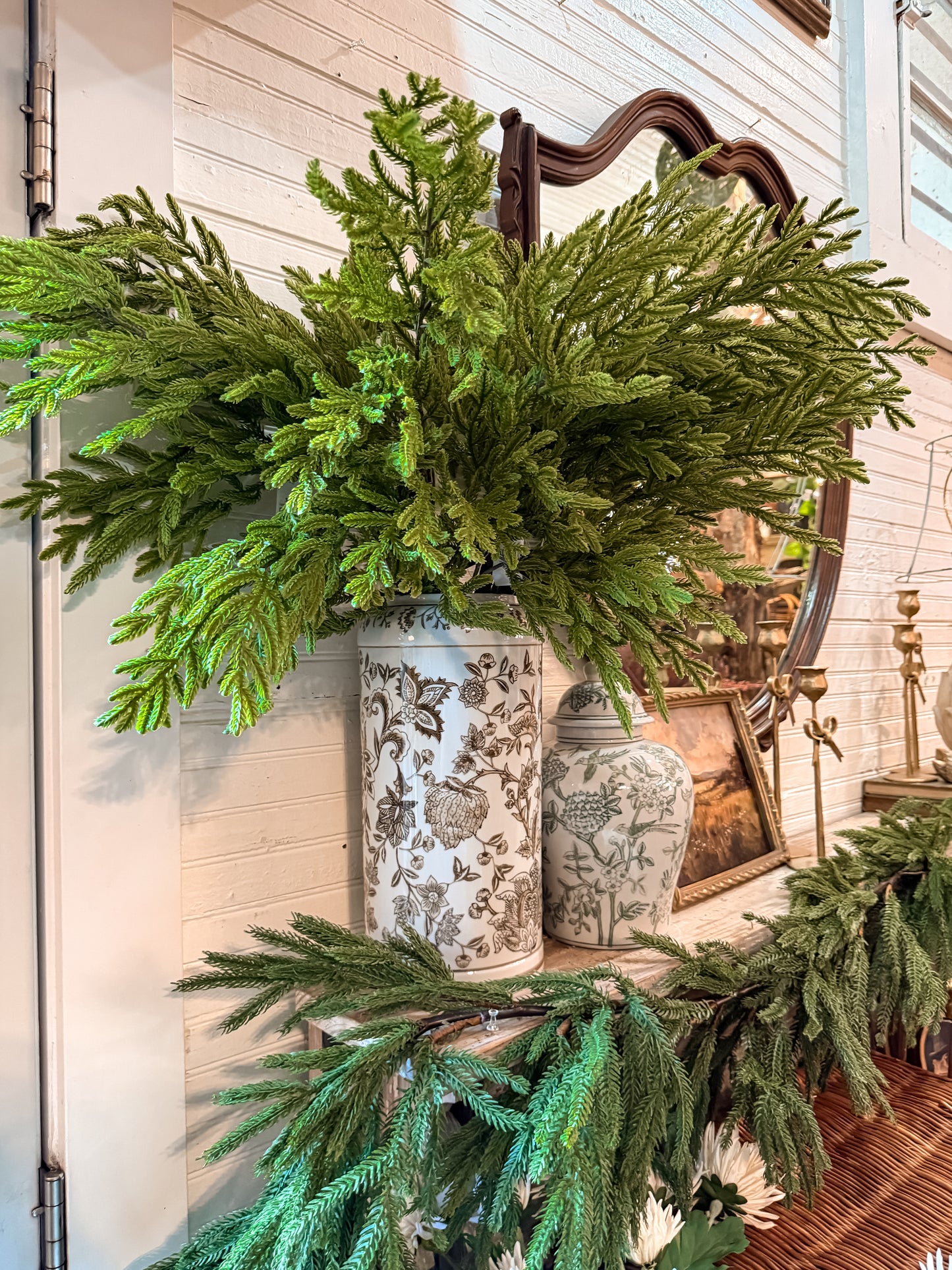 Light Green Norfolk Pine Branch