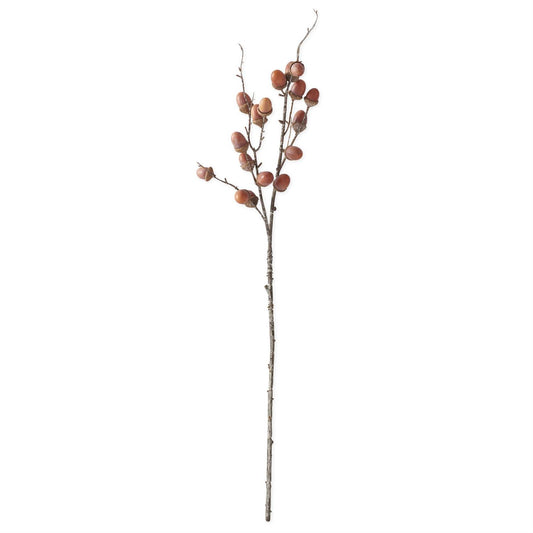 32" Orange & Brown Acorn Stem