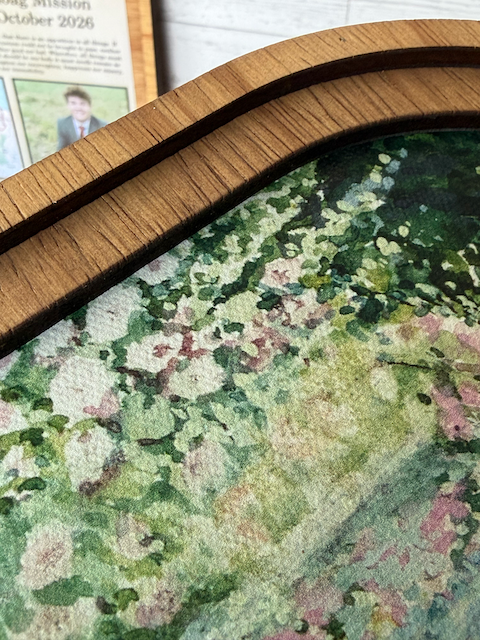 Arch Frame Art Moody Acorn Fall Autumn | Wood & Canvas: Mini