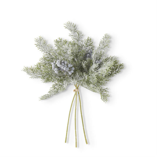 13.5” Frosted Cedar & Berry Bundle | 3 Stems