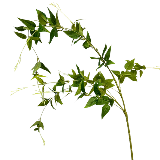 46” Clematis Leaf Spray - Two Toned Green