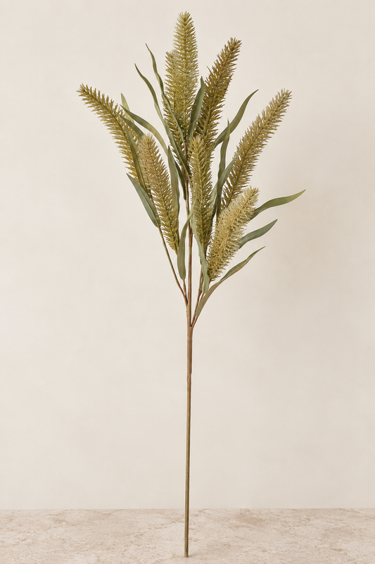 36” Green Foxtail Wheat Stem