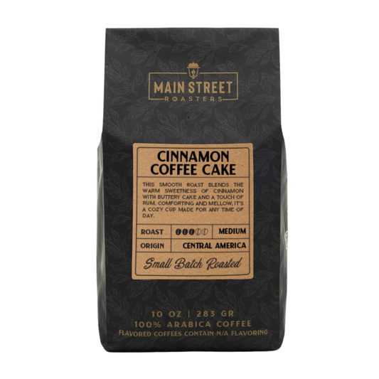 Cinnamon Coffee Cake Flavored Coffee: Regular / Auto Drip / 10 oz