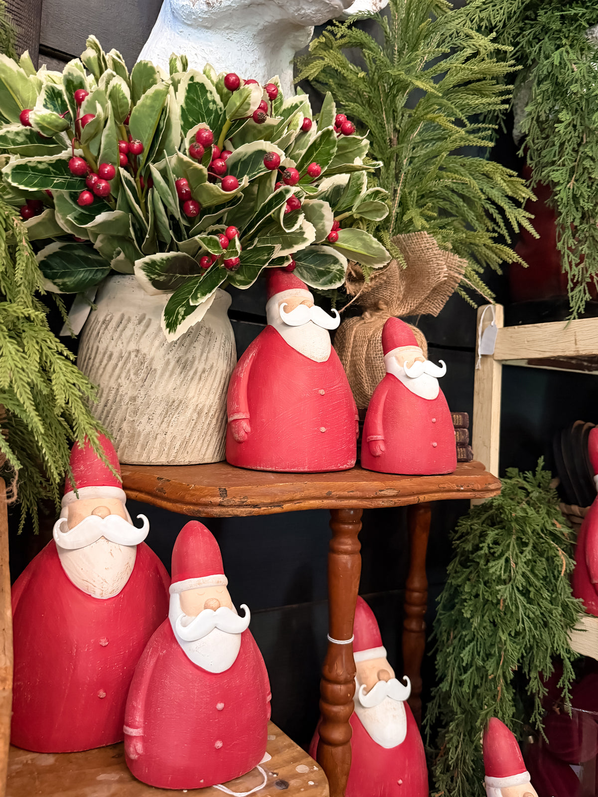 Cement Santa Bust