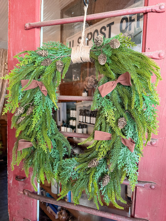 Velvet & Vine Cascading Wreath