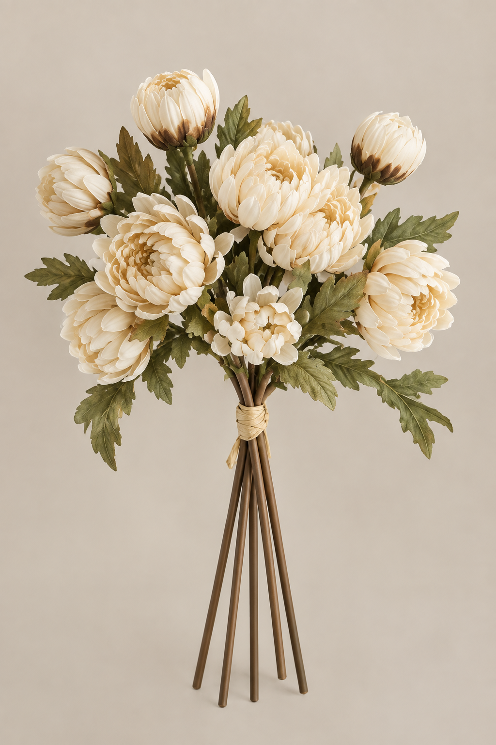 10” Cream Dahlia Bundle | 6 Stems
