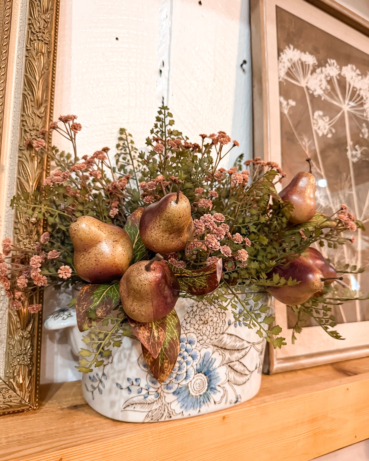 Vintage Style Floral Planter Situation