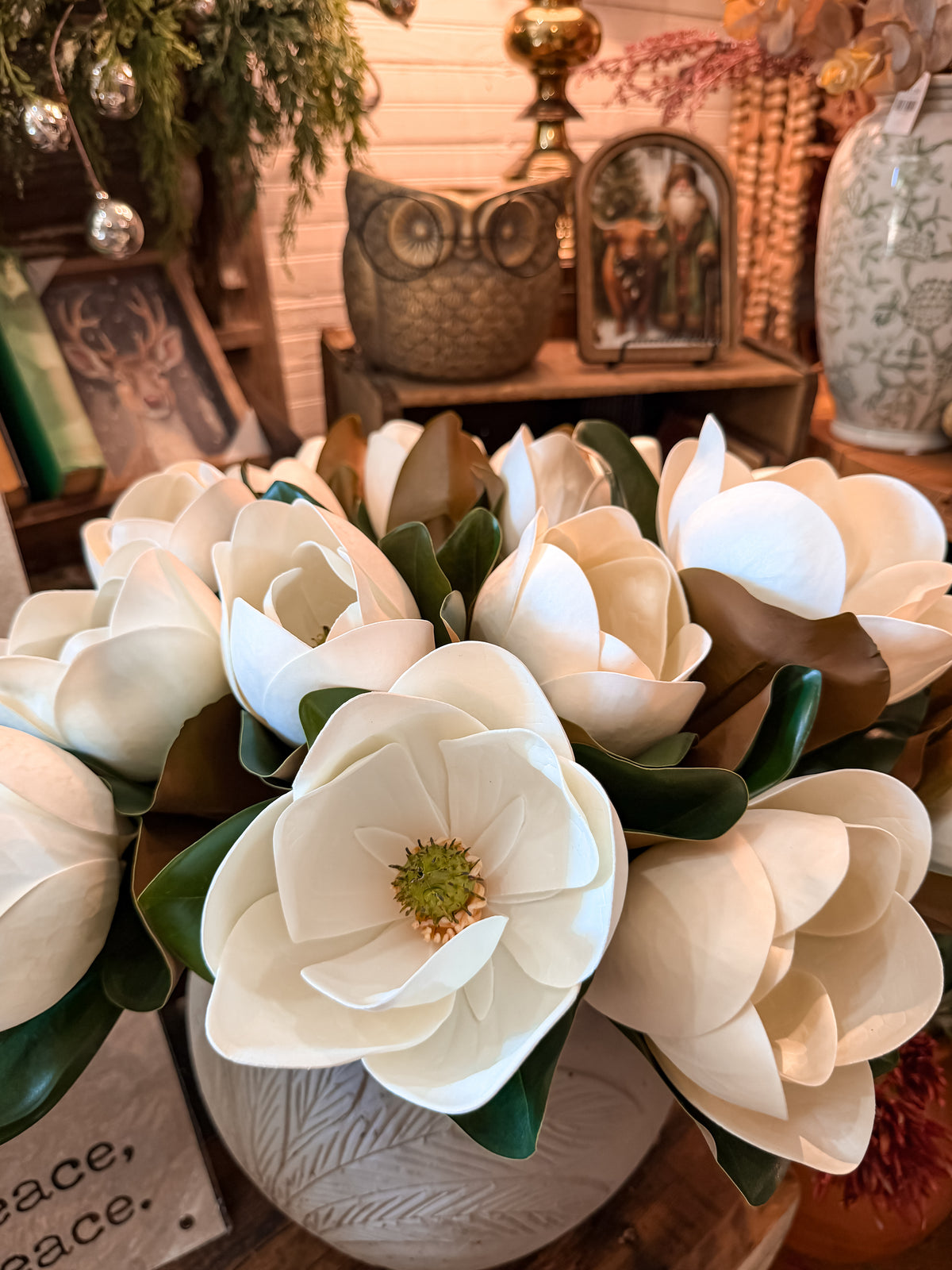 Eloise | 18" Real Touch Magnolia Stem
