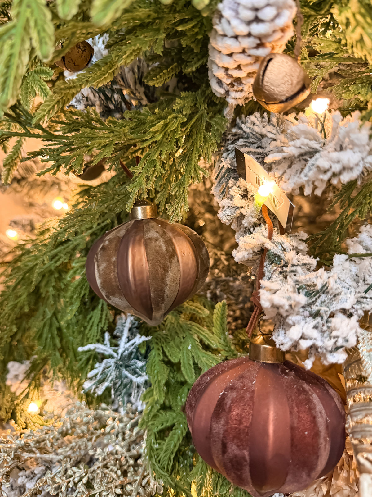 Velvet & Glass Teardrop Ornament