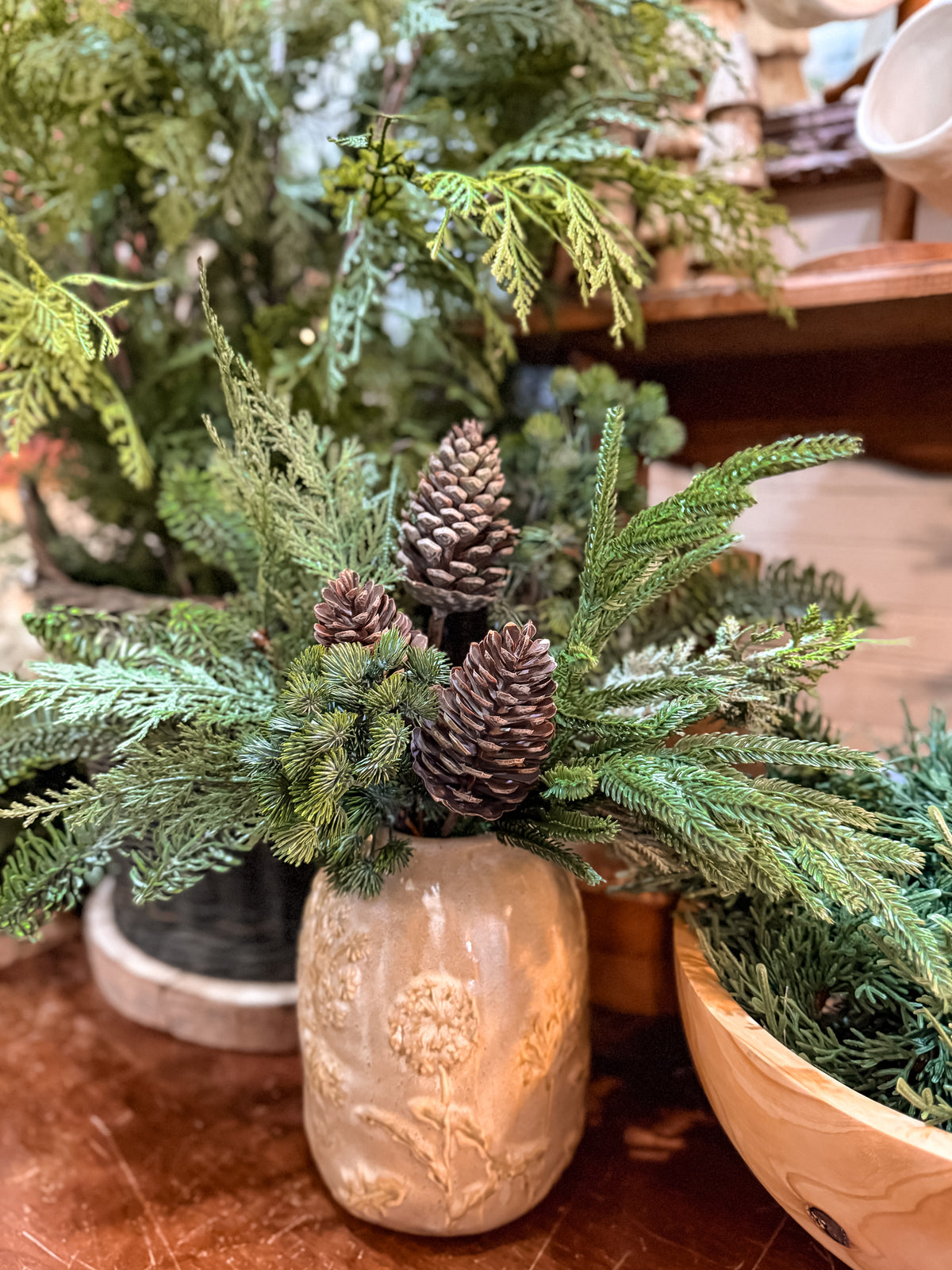 Woodland Pine Bundle with Pinecones