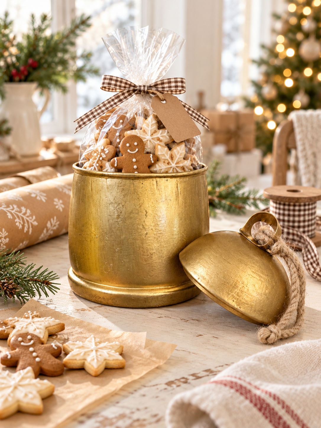 Antique Gold Bell Jar