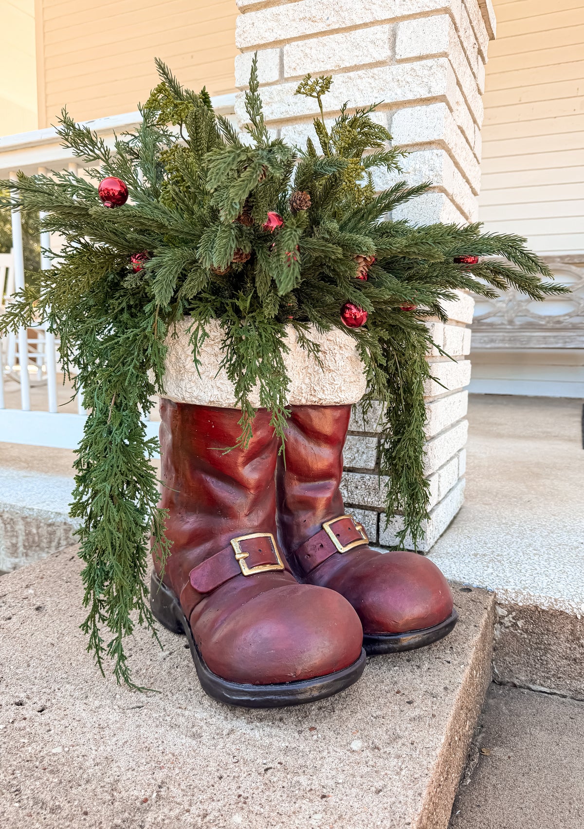 Jumbo Red Magnesium Santa Boots