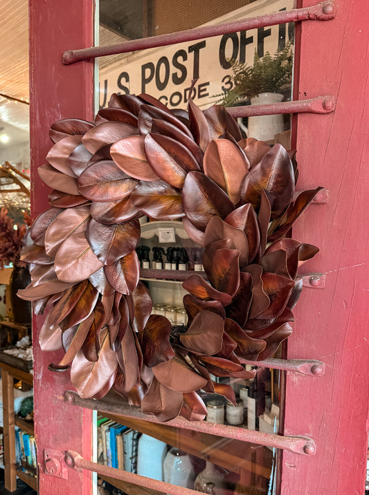 Chestnut Magnolia Leaf Wreath