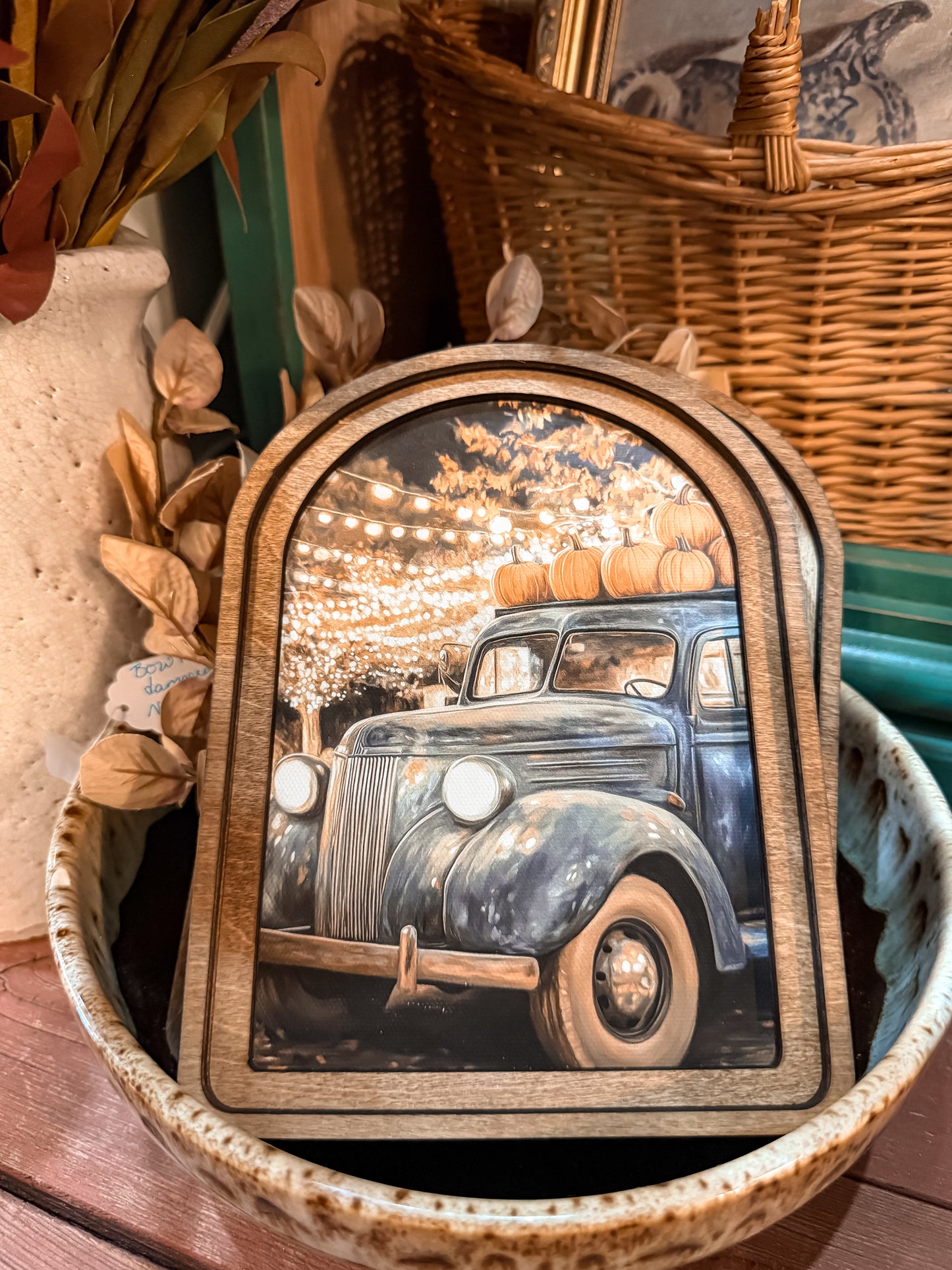 Arch Fall Truck Framed Art