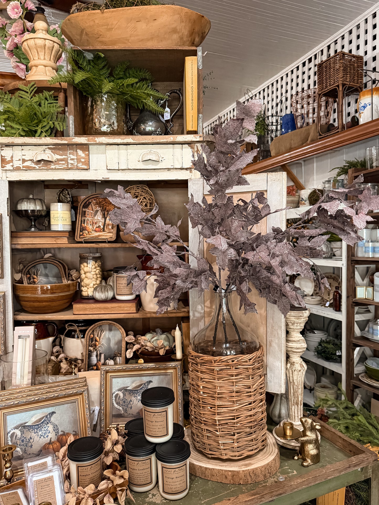 39" Burgundy Maple Leaf Stem