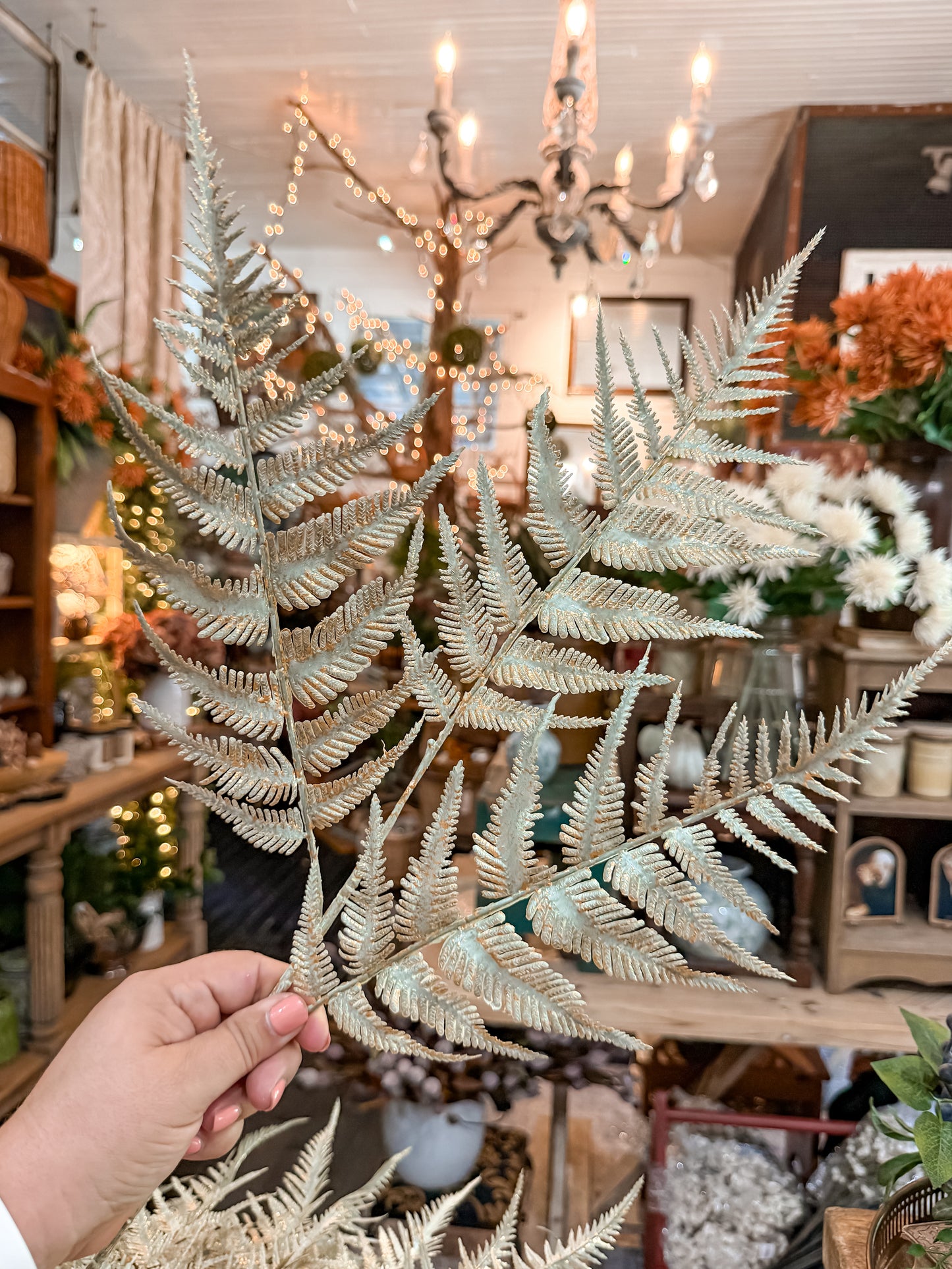 Gilded Sage Fern Spray