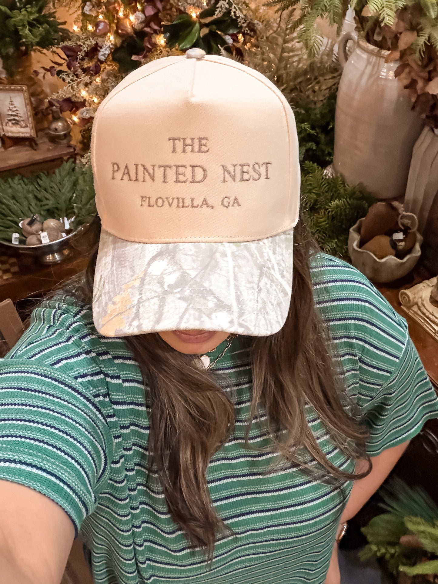The Painted Nest Faded Camo Ball Cap (PRE ORDER)