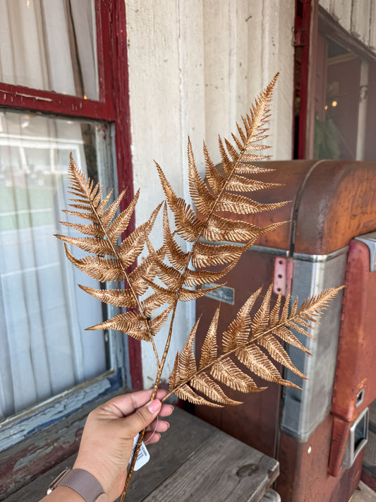 26" Bronze Fern Spray