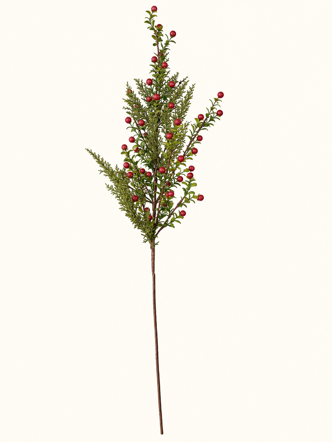 36 Inch Red Berry Prickly Heath & Pine Stem