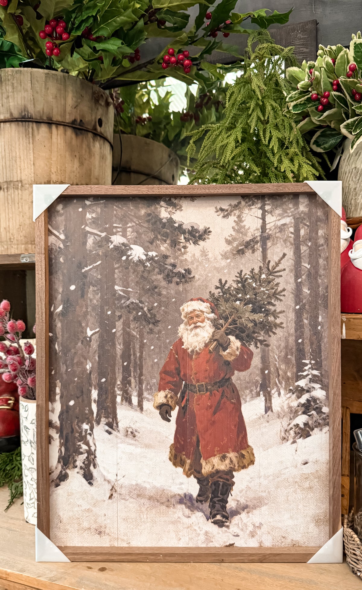 Santa Claus Through The Pines | 16" x 20"