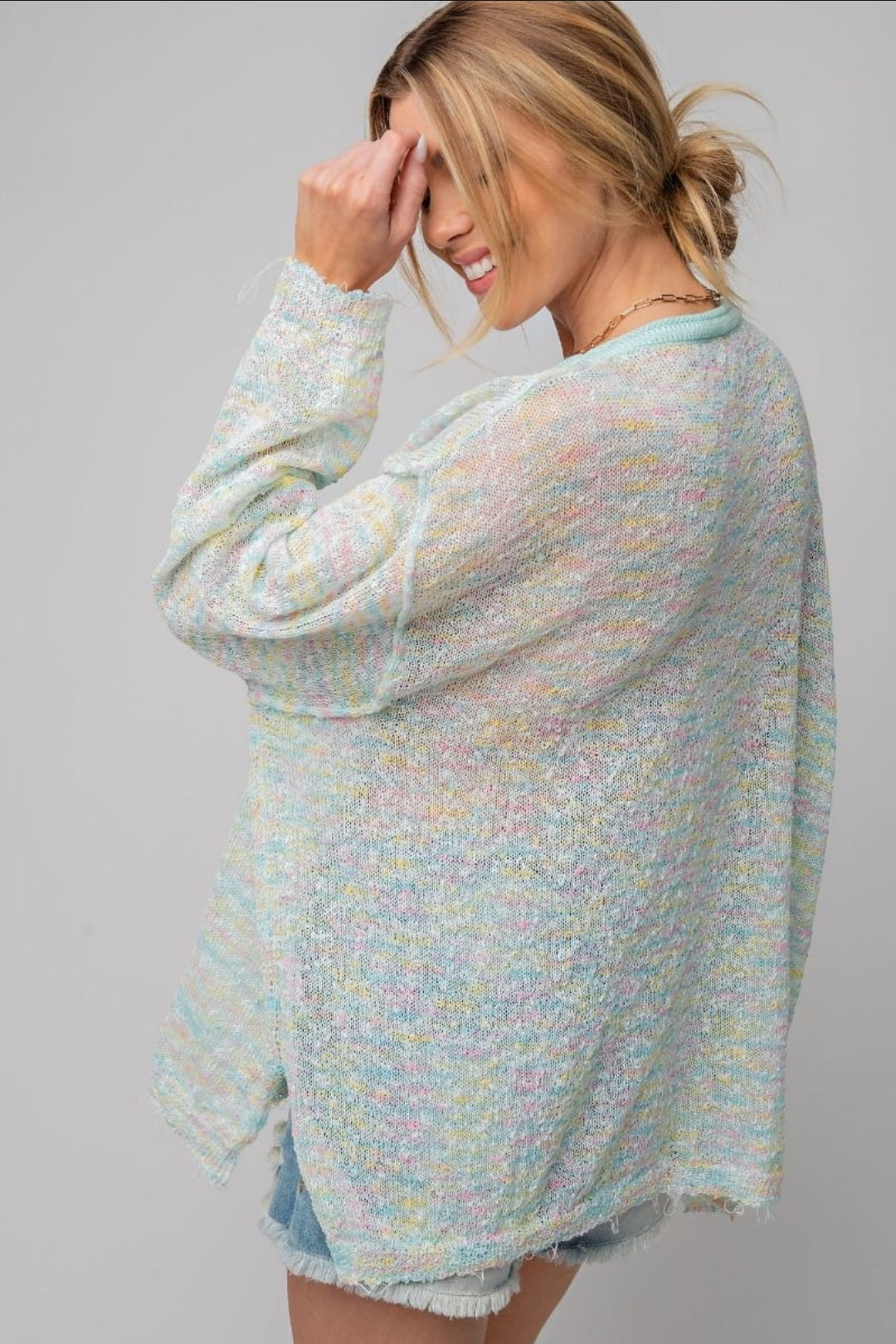 Chessley Light Weight Knit Sweater (Multi Color)