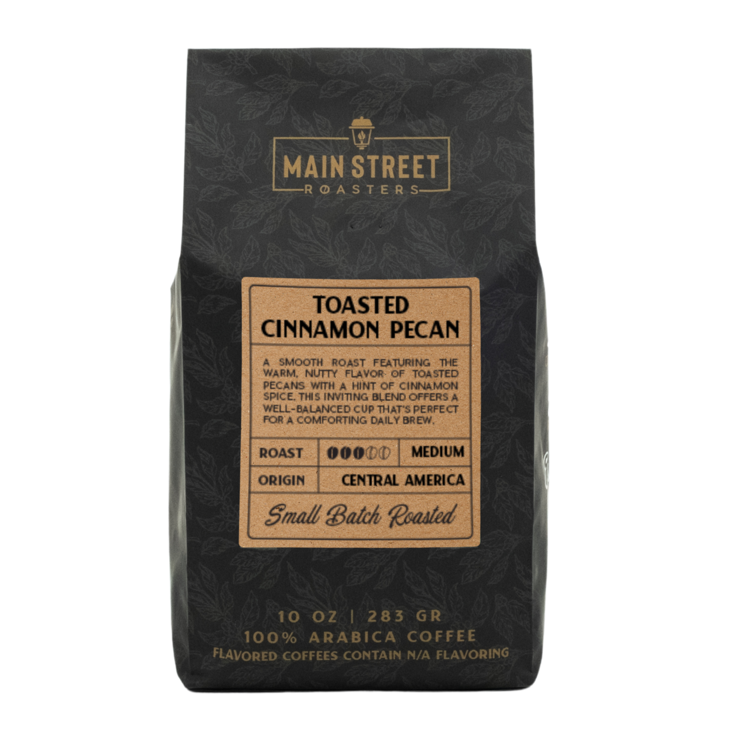 Toasted Cinnamon Pecan Flavored Coffee: Regular / Auto Drip / 10 oz