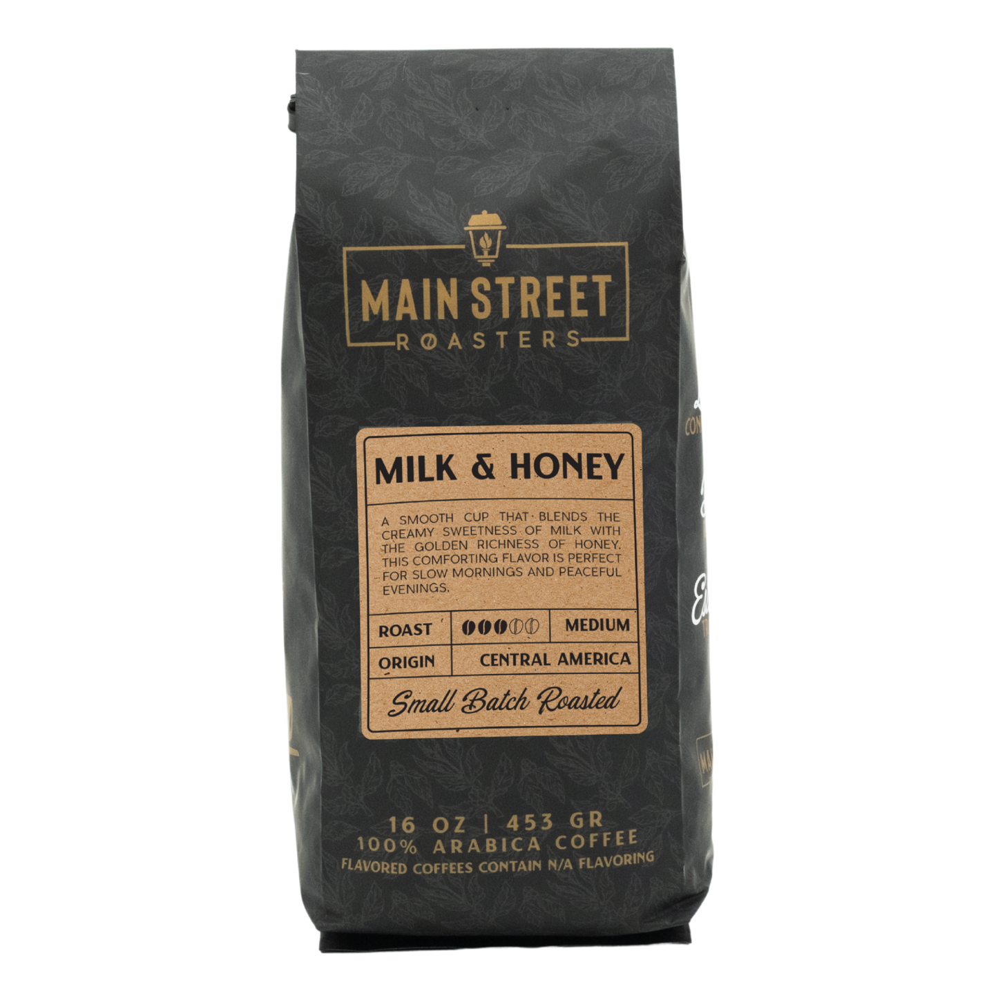 Milk & Honey Flavored Coffee: Regular / Ground / 10 oz