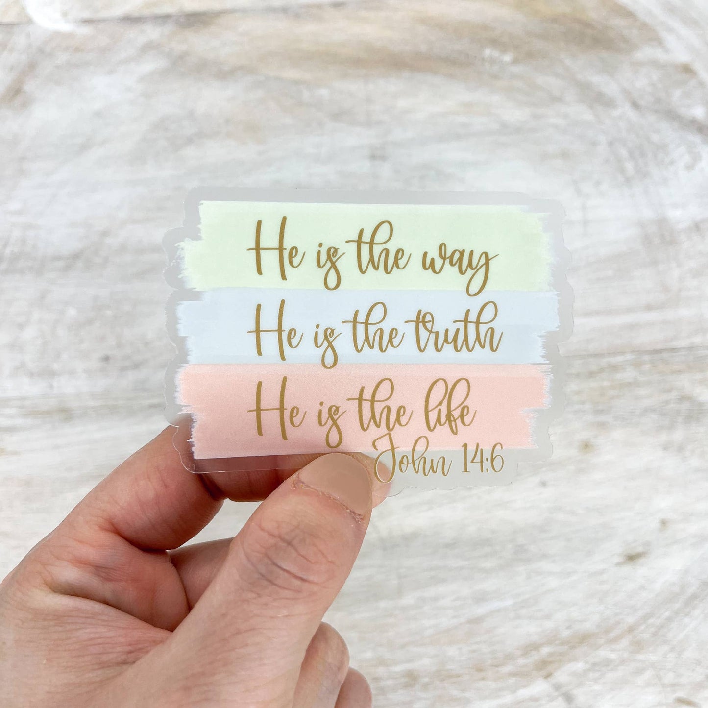 He Is The Way, Truth, Life, Christian Sticker
