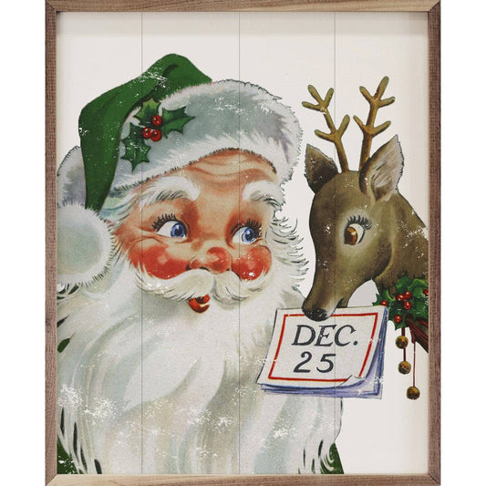 Santa With Reindeer December 25th