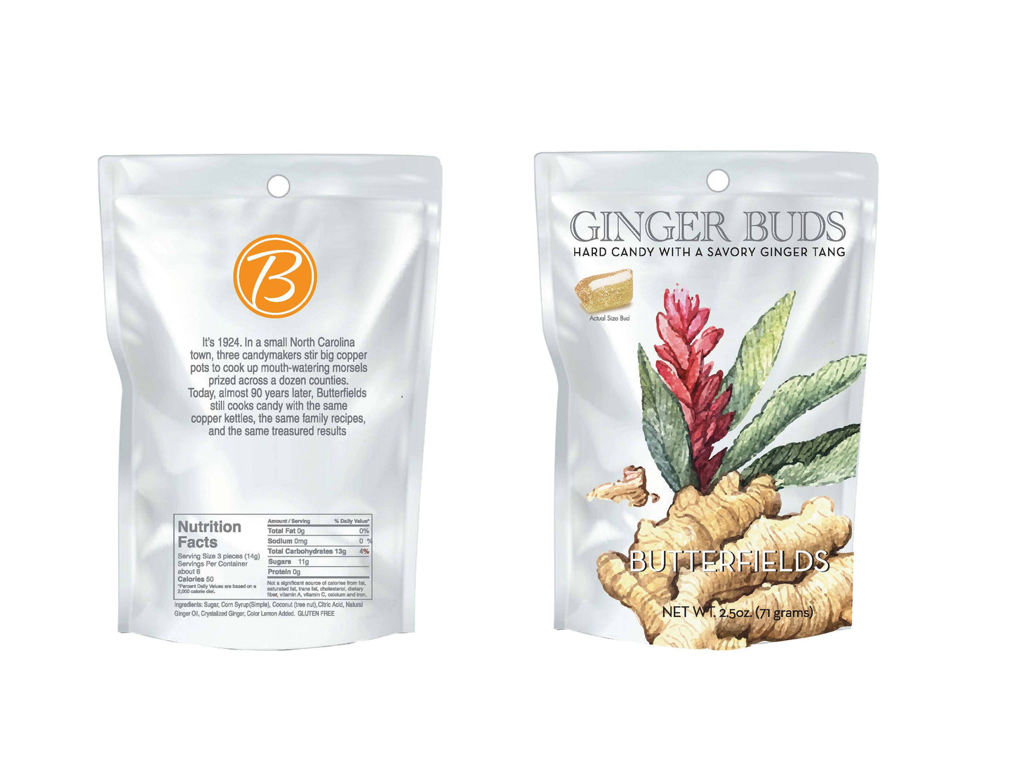 Ginger Buds Hard Candy 2.5oz