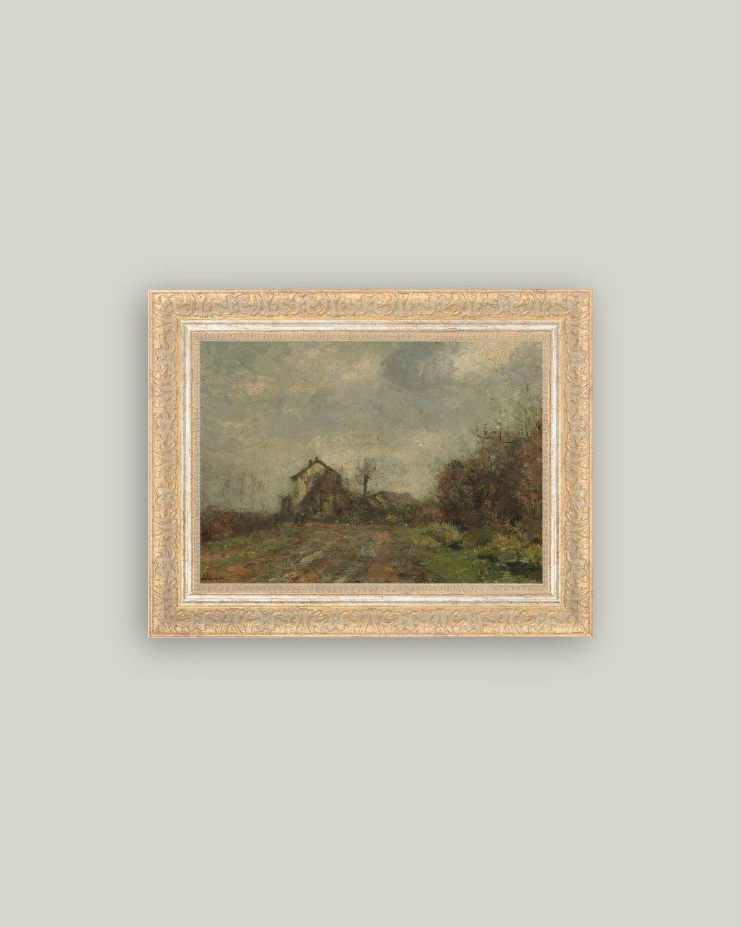 Wedeler Au Framed Antique Art: 9x7