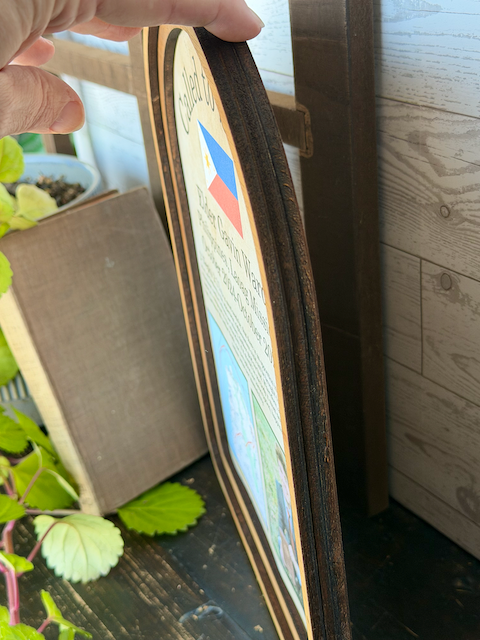 Arch Frame Art Christian Gratitude Praying | Wood & Canvas: Mini