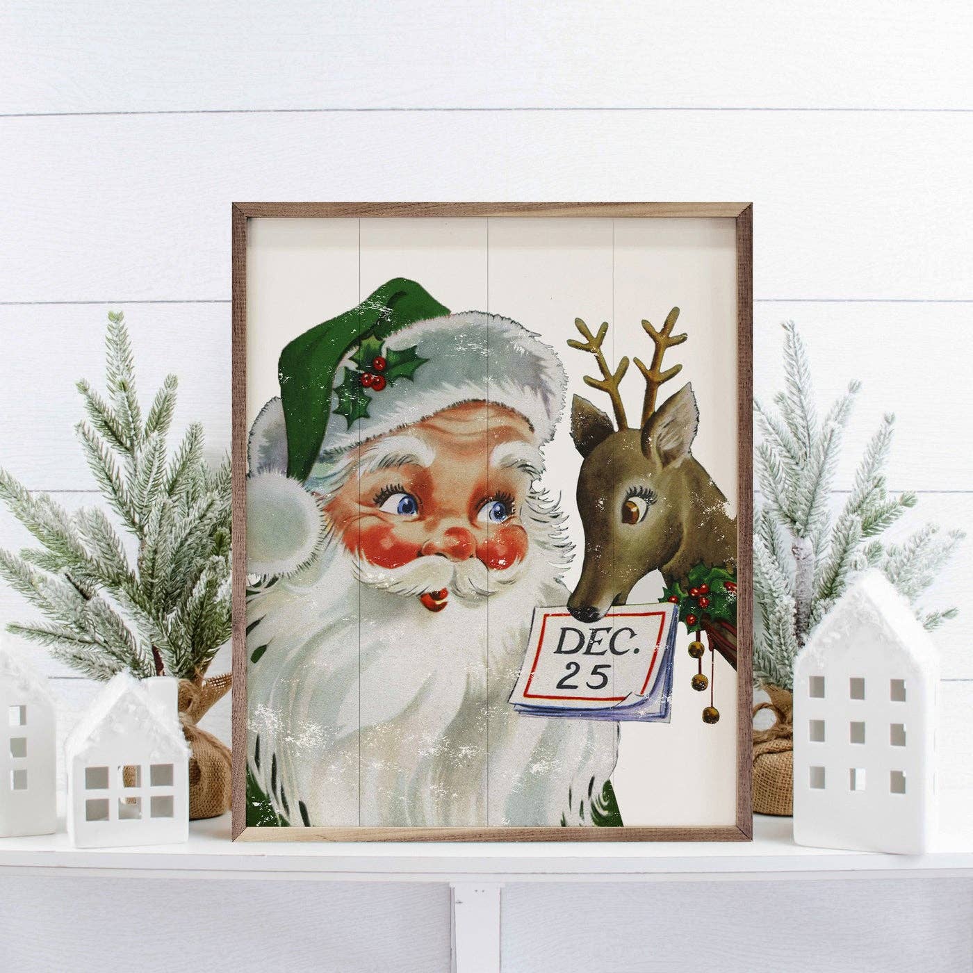 Santa With Reindeer December 25th