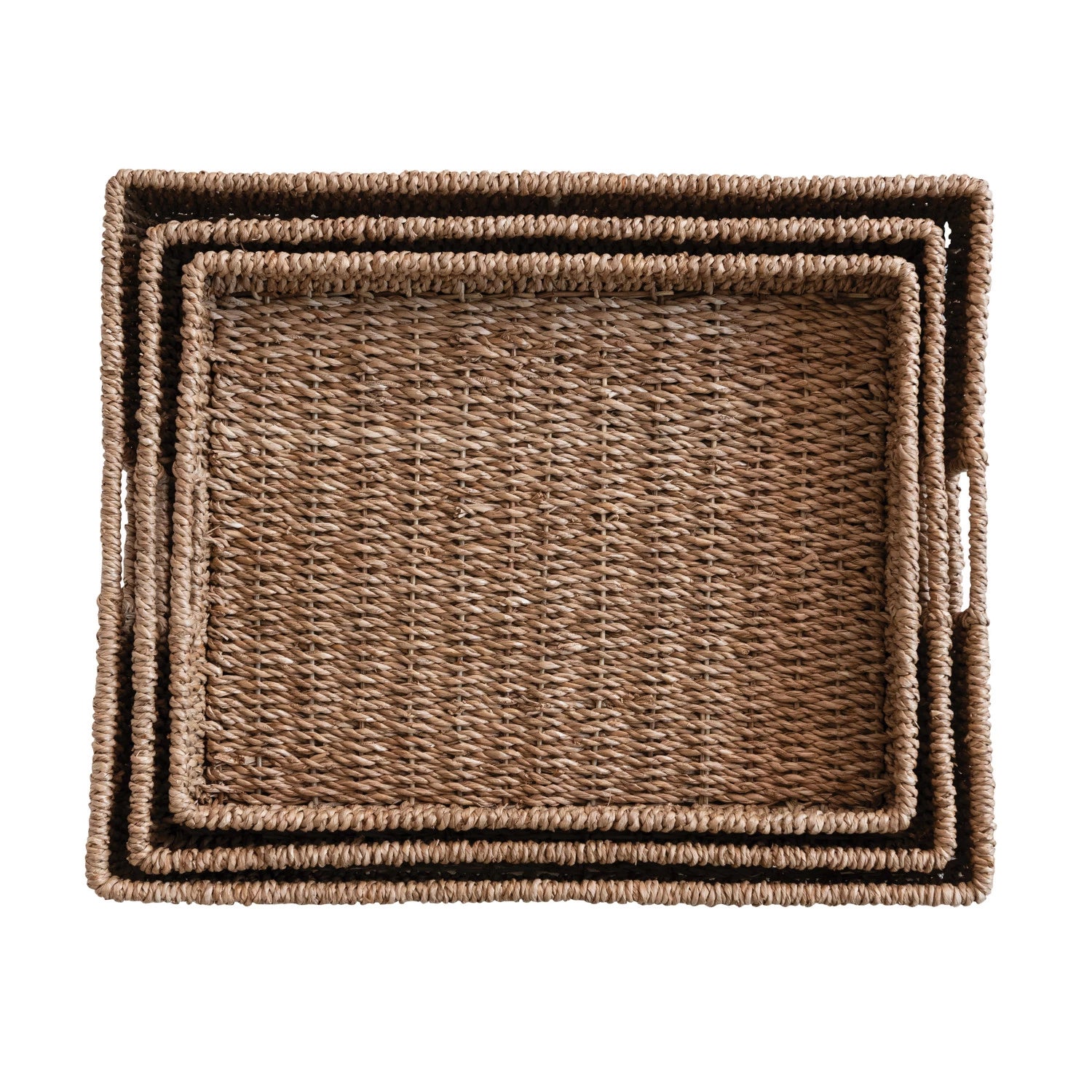 Hand Tray Maggie Hand Woven Trays with Handles – The Painted Nest & Co