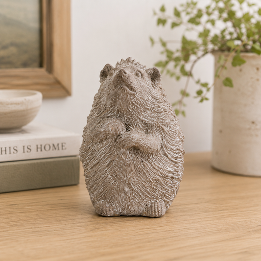 Standing Cement Hedgehog