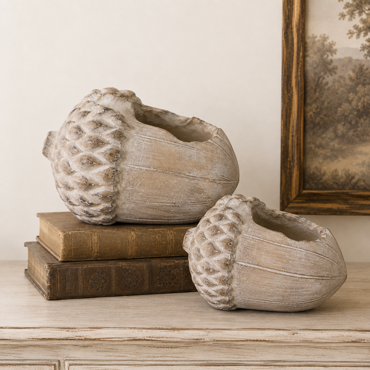 Cement Acorn Planter | Two Sizes