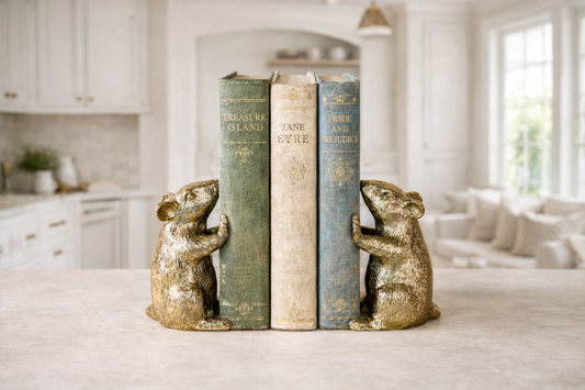 Set of Two Mice Book Ends