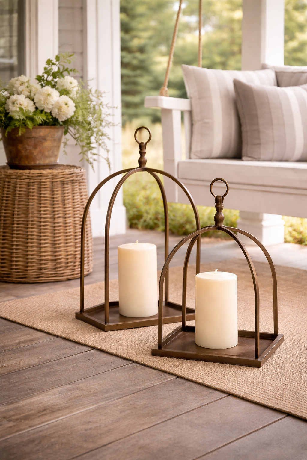 Brass Open Lantern (Assorted Sizes)