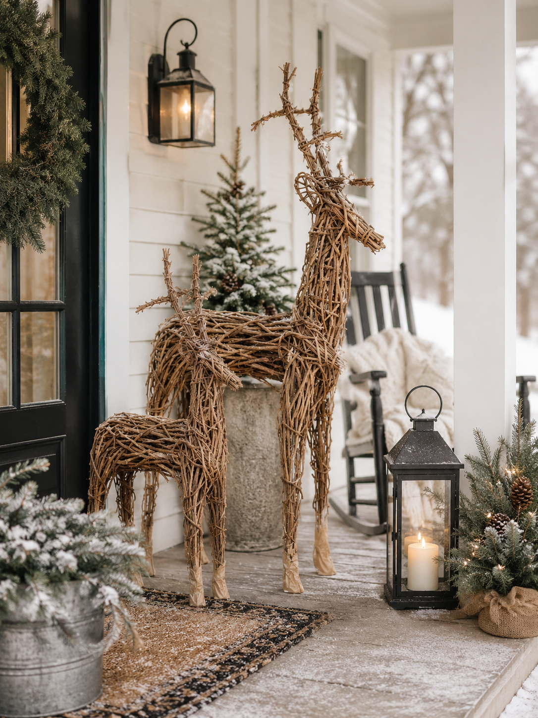 Heirloom Grapevine Deer (Two Sizes) NOT AVALIBLE FOR SHIPPING