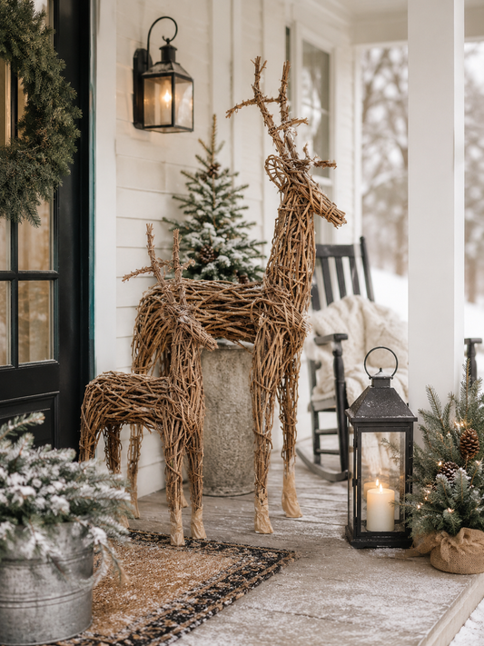 Heirloom Grapevine Deer (Two Sizes) NOT AVALIBLE FOR SHIPPING