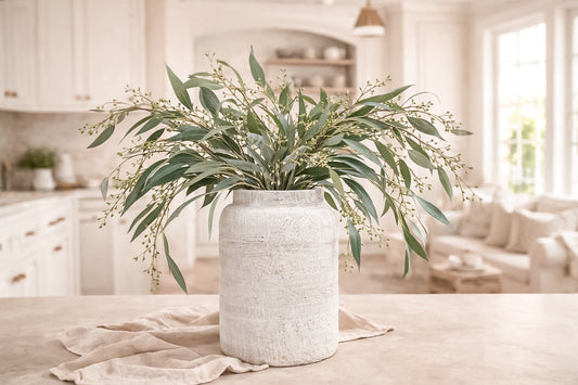 Texture White Vase