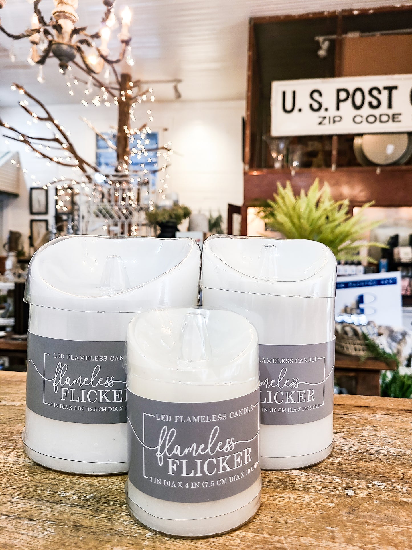 White Flameless Candles