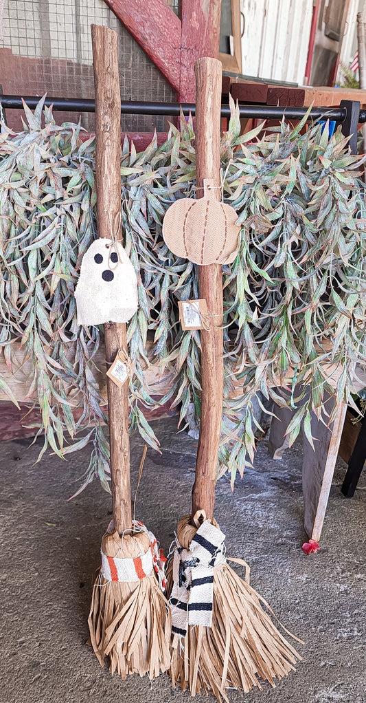 Broom Décor With Characters