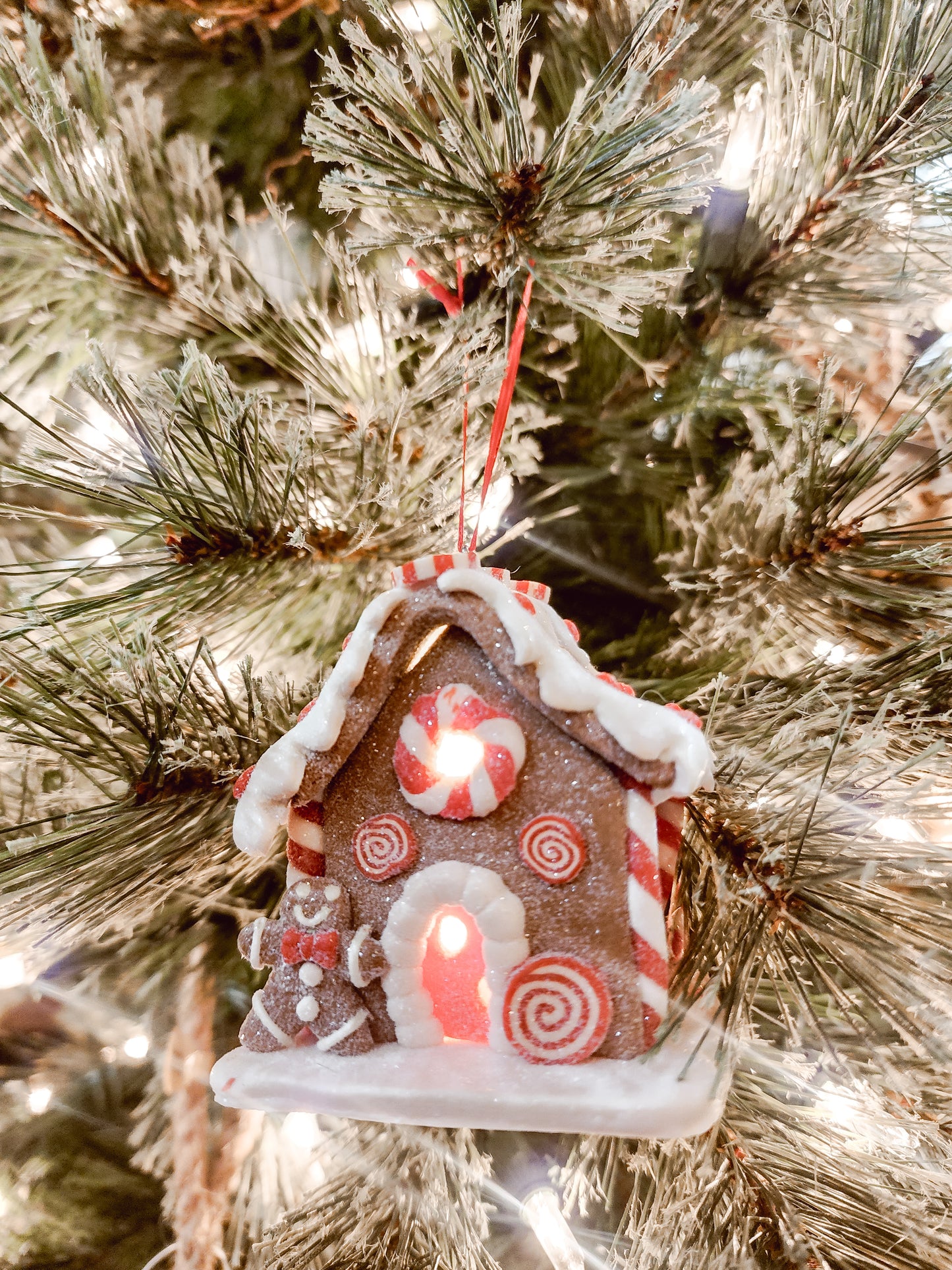 Light Up Gingerbread House Ornament